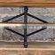 RE-1508 Italian narrow recycled wooden dining table