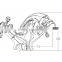 No.23802 Chrome Palting Desk Mounted Dual Levers Brass Bidet Faucets