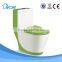 Fashion design green color bathroom one piece toilet wc