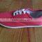 Cheap injection canvas shoes, comfortable canvas sneaker, Pvc flat injection shoes