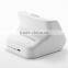 White Double USB Sync Cradle stand Desktop Dock Charger for Galaxy s4 SIV i9500