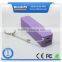 Cheapest perfume lithium battery power bank ,colorful 2600mah portable charger power bank