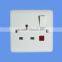 bakelite,BS,1G+ 13A wall switch socket