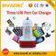 Universal USB Car Charger Three Ports 5.1A Automobile Portable Charger For Iphone Ipad Cellphone MP3 MP4 Car Charger 3USB