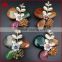 New Korean fashion design high quality wedding bouquet gold plated alloy butterfly jasper brooch pin jewelry