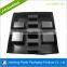 Black PET/PS Disposable plastic tray for electronics component