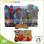 Cheap Custom 3d PP/PET plastic kids table mat