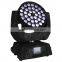 RGBWA UV 6in1 36pcs led zoom moving head wash light