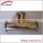 Food grade equal clamped pipe fitting tee