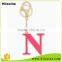 China Cheap Factory Wholesale Custom Letter N Keychain