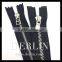 Euro European Shiny Silver High Quality Thin Teeth Zip Metal Zipper