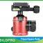 Professional Tripod Head Colorful Camera Tripod Ball Head 36mm Diameter PH-254K