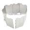 2017 outdoor camping new products 9 Plates Fold Foldable Lightweight Compact Folding Camp Stove Windscreen Mini Wind Deflector