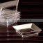 disposable square plastic snack tray