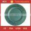 Round large blue glass plates wholesale charger