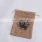 Premium customize Jute/Burlap/Linen drawstring bag for gift packaging with hemp string                        
                                                Quality Choice