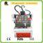 QL-3636 Factory best price 3d engraving mini double head metal cnc machine with rotary