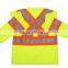 Polo Shirt With Reflective Tape Long Sleeves Summer Fashion High Visibility Safety Walking Shirt