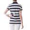 custom ladies Y/D strips polo t shirt made in China