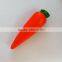 carrot shaped pu foam ball vegetable promotional gifts