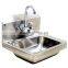 Wall Mounted Stainless Steel Hand Wash Sink for Catering Restaurant