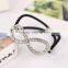 Korean Fashion Hair Accessories 8 Knot Word Full Crystal Gold & Silver Elastic Ponytail Holder Hair Ring Hair Clip Accessories