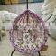 leisure design oval swing chair rattan hanging pod chair
