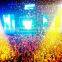 1200W stage equipment color paper big confetti blower machine with flight case