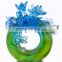 blue and green flower ornaments exquisite colored glaze crafts wholesale