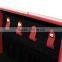 2015 Foldable Handmade Red Leather Jewelry Storage Box
