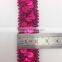 Sexy Pink Stage Clothing Accessories Decorative Metallic Sequins Trimming Lace for Dresses