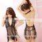 Sexy Lingerie Lace Babydoll Night Dress Sleepwear Tassels Purl Macrame