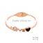new products 2016 rose gold plated bracelet enamel stainless steel bangle