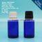 15ml 1/2 oz glass essential oil bottle for white black tamper-evident cap