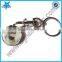 Custom trolley coin keychain for European