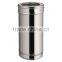 CE double wall spigot chimney stainless steel flue pipe