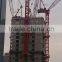 QTD120 luffing tower crane free standing height for sale