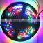 5050 SMD RGB 30LED/m Addressable Color Strip Light 5V Black PCB WS2812b led strip ip65