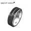 men's 7.5mm black titanium ring titanium couple rings carbon fiber ring