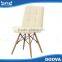 Fahsion wood legs chair leather durable furniture