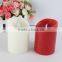Promotional cheap remote control led candle with glass cup