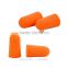 Soft Orange Foam Ear Plugs Tapered Travel Sleep Noise Prevention Earplugs Noise Reduction For Travel Sleeping