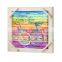 Wooden Framed Wall Art Decoration Colorful Design