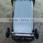 240L plastic outdoor wheelie bins with trailer in public area/trash cans