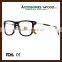 Wood optical reading glasses frame with resin lenses from China Factory