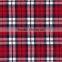 yarn dyed cotton brushed twill check fabric of 40s