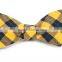 2016 hot high quality best cool plaid pattern cotton bow tie for boys