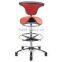  Modern Genuine Leather Material and Barber Chair Specific Use Saddle Stool