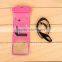 New style wholesale PVC cartoon colour colourful waterproof bag for protect mobile phone
