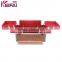 Good-Looking Custom Logo Red Pvc Small Cosmetic Lock Storage Box